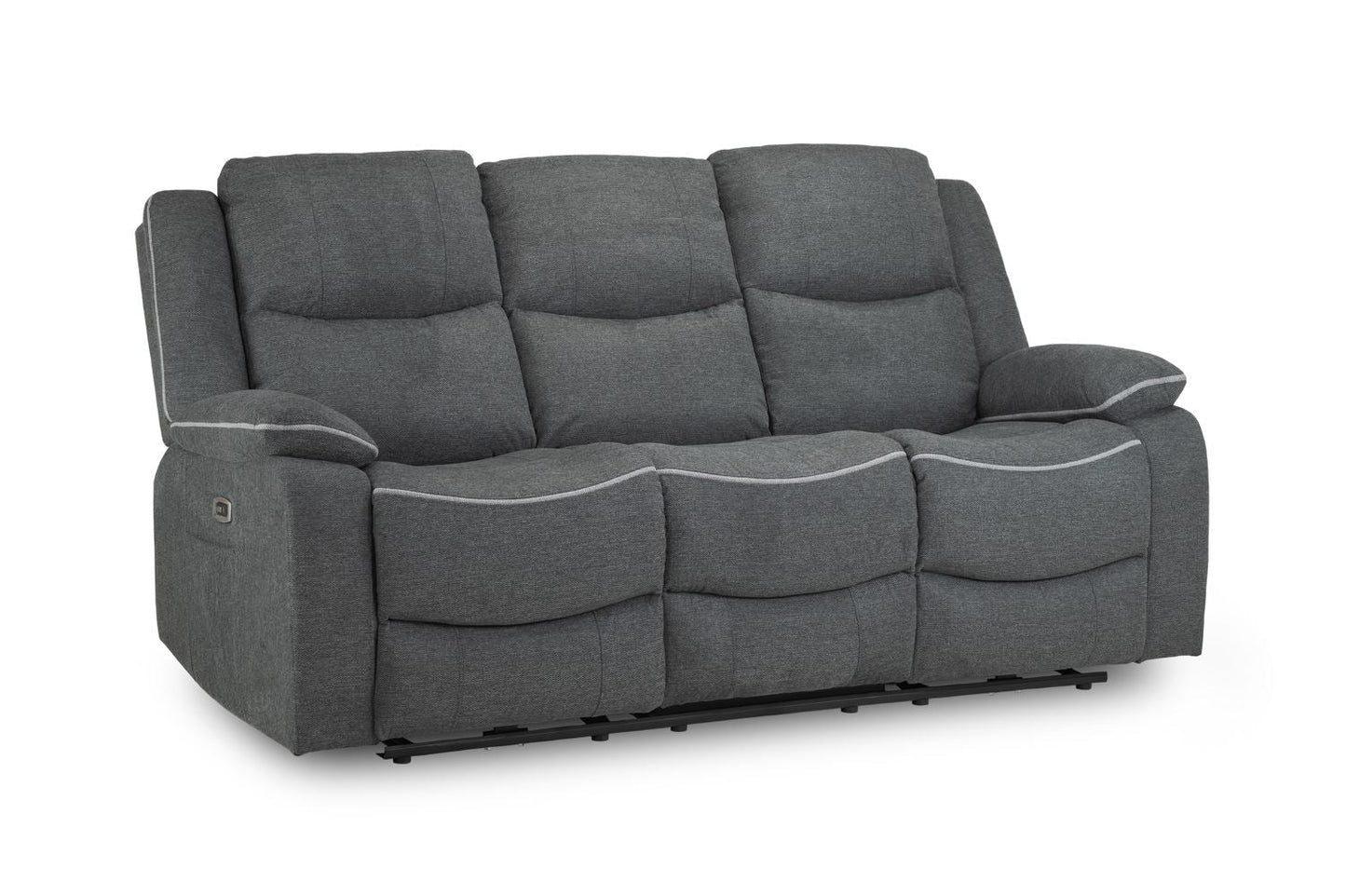 Harald Electric Recliner Sofa Fabric 3 Seater