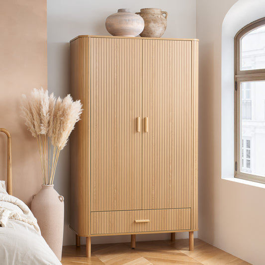 Axel Fluted Wardrobe