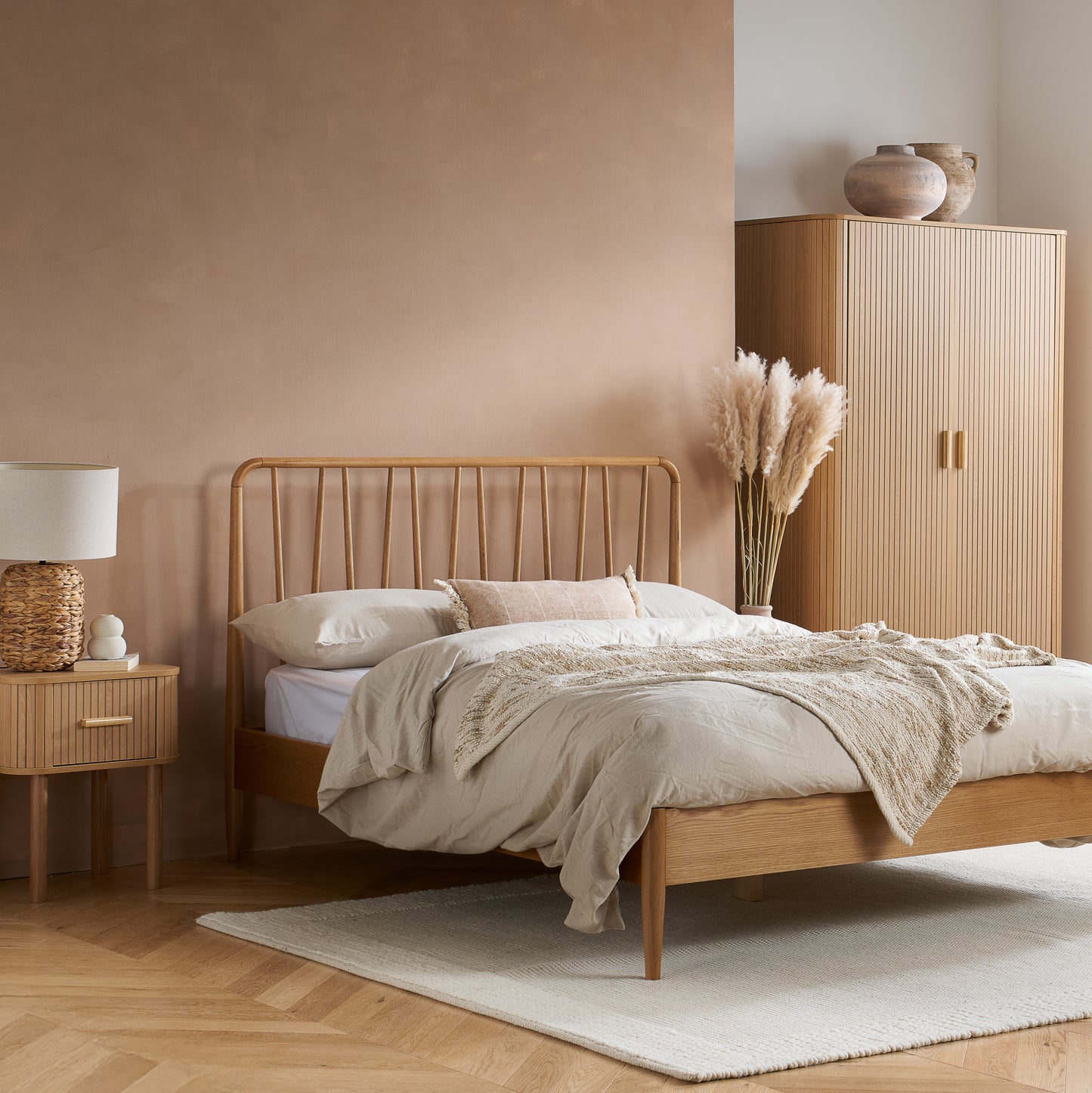 Axel Fluted Bedside Drawer