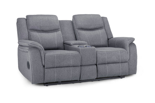 Galaxy Tech Recliner Sofa Fabric 2 Seater
