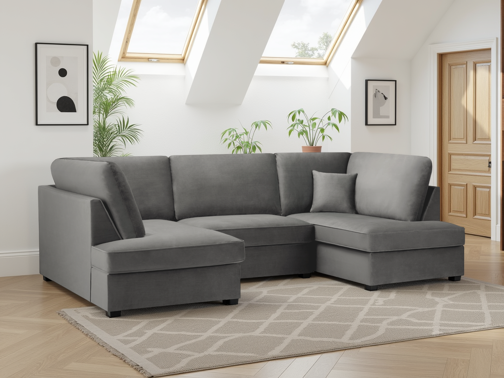 Carnaby Sofa Plush U Shape Corner
