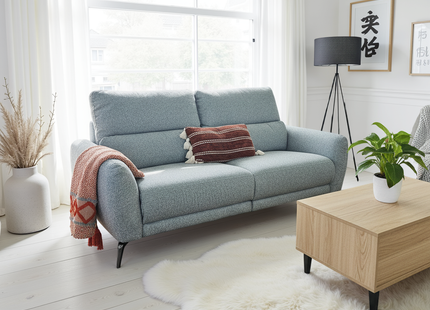 Sorrento Electric Recliner Grey 3 Seater
