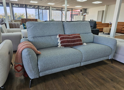 Sorrento Electric Recliner Grey 3 Seater