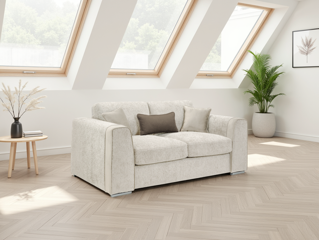 Naples Sofa Beige 2 Seater