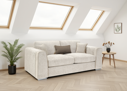 Naples Sofa Beige 3 Seater
