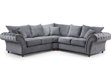 Windsor Fullback Sofa Grey Large Corner