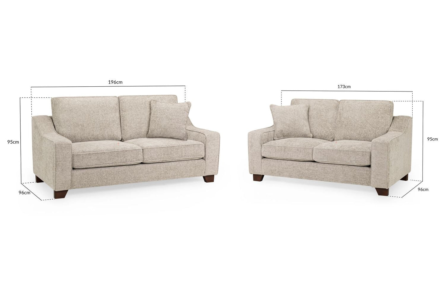 Nebraska Sofa Stone 3+2SET