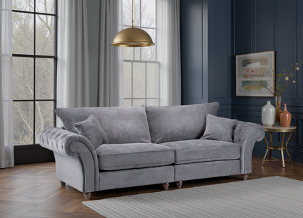 Windsor Fullback Sofa Grey 4 Seater