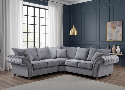 Windsor Fullback Sofa Grey Large Corner