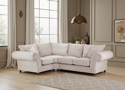 Windsor Fullback Sofa Stone Left Hand Facing Corner