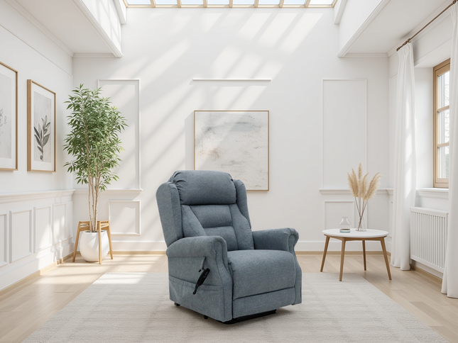 Fairmont Rise and Recline Chair Grey