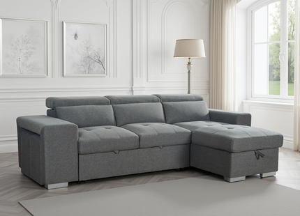 Artemis Sofabed Grey Universal Corner