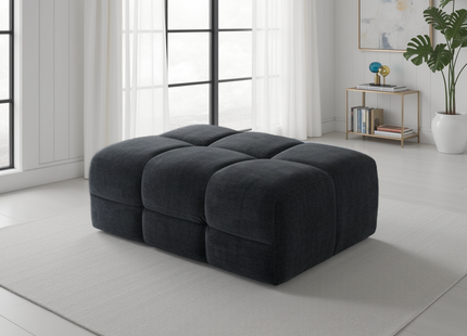 Jacob Sofa Black Footstool