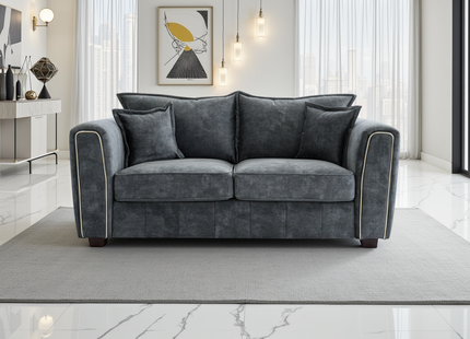 Serena Sofa Black 2 Seater