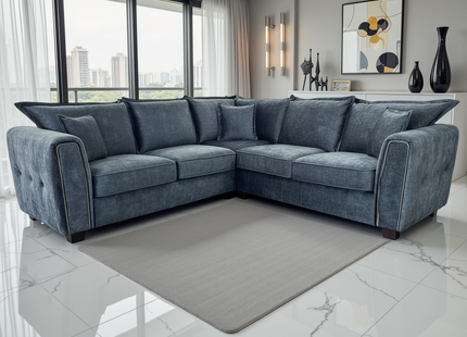 Serena Sofa Black Large Corner