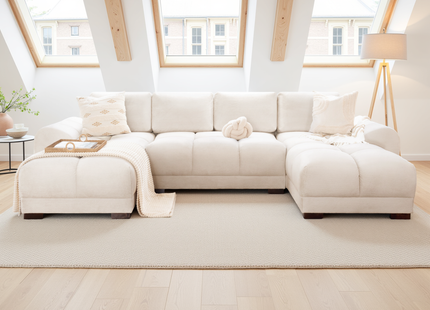 Azzuro Sofa Cream U Shape Corner