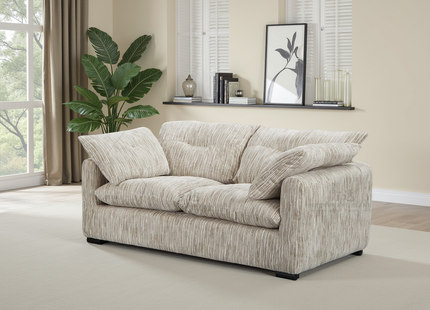 Quetta Sofa Grey/Silver 2 Seater