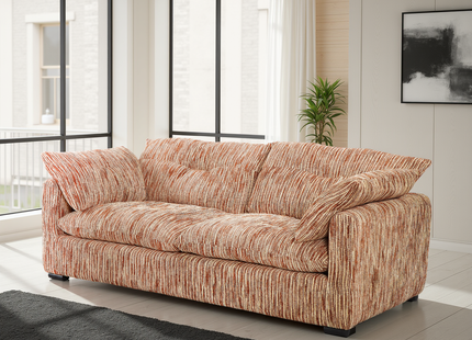Quetta Sofa Rust/Beige 3 Seater