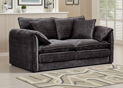 Solaya Sofa Black 2 Seater