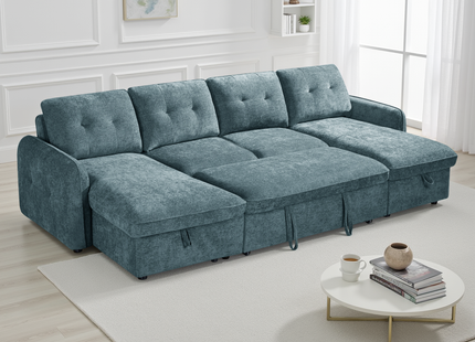 Moscow Sofabed Blue U Shape Corner
