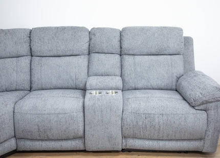 Owen Electric Recliner Sofa Grey Large Corner