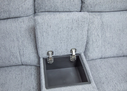 Owen Electric Recliner Sofa Grey Large Corner
