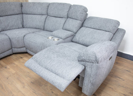 Owen Electric Recliner Sofa Grey Large Corner
