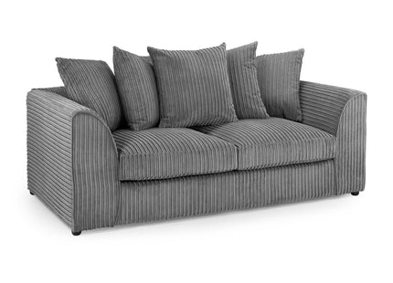 Harley Jumbo Sofa Grey 3 Seater