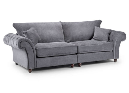 Windsor Fullback Sofa Grey 4 Seater