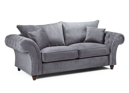 Windsor Fullback Sofa Grey 3 Seater