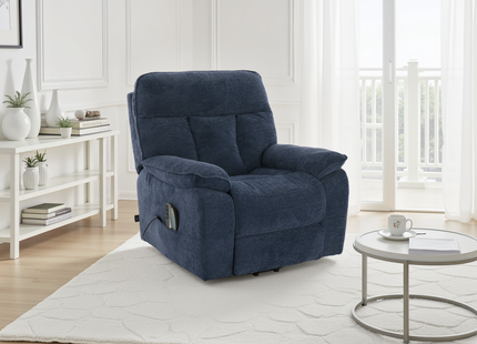 Cornwall Rise and Recline Massage Chair Blue