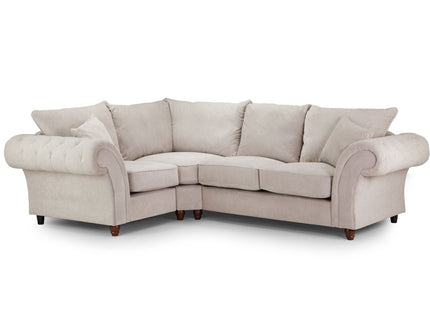 Windsor Fullback Sofa Stone Left Hand Facing Corner