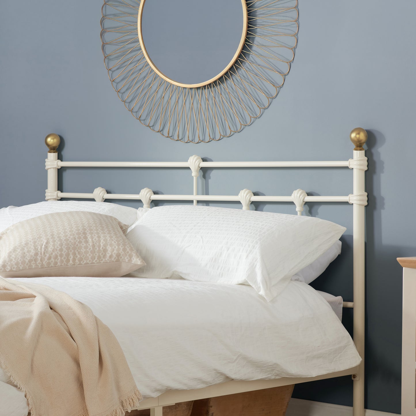 120Cm Atlas Bed Cream