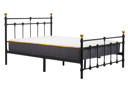 120Cm Atlas Bed Black