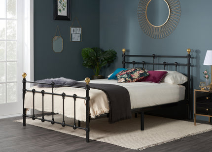 120Cm Atlas Bed Black