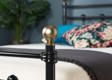 120Cm Atlas Bed Black