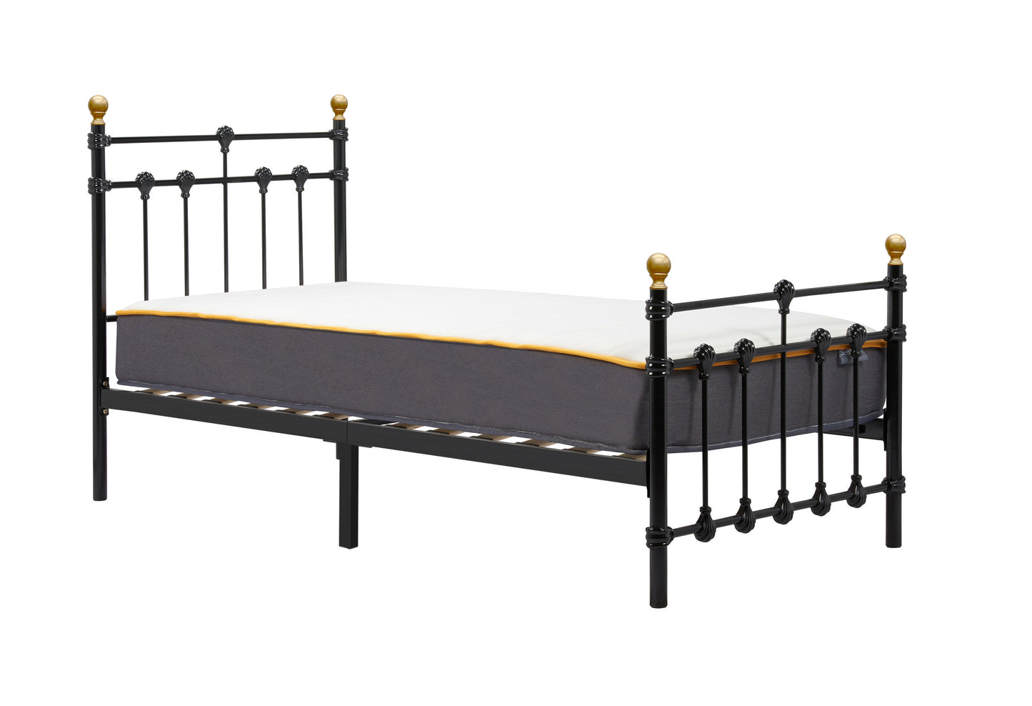 90Cm Atlas Bed Black