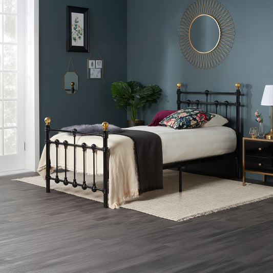 90Cm Atlas Bed Black