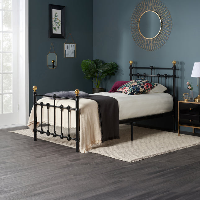 90Cm Atlas Bed Black