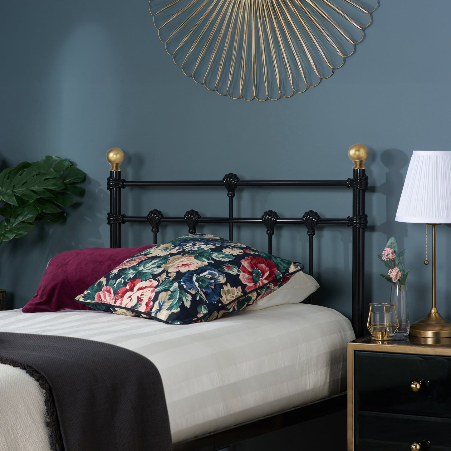 90Cm Atlas Bed Black