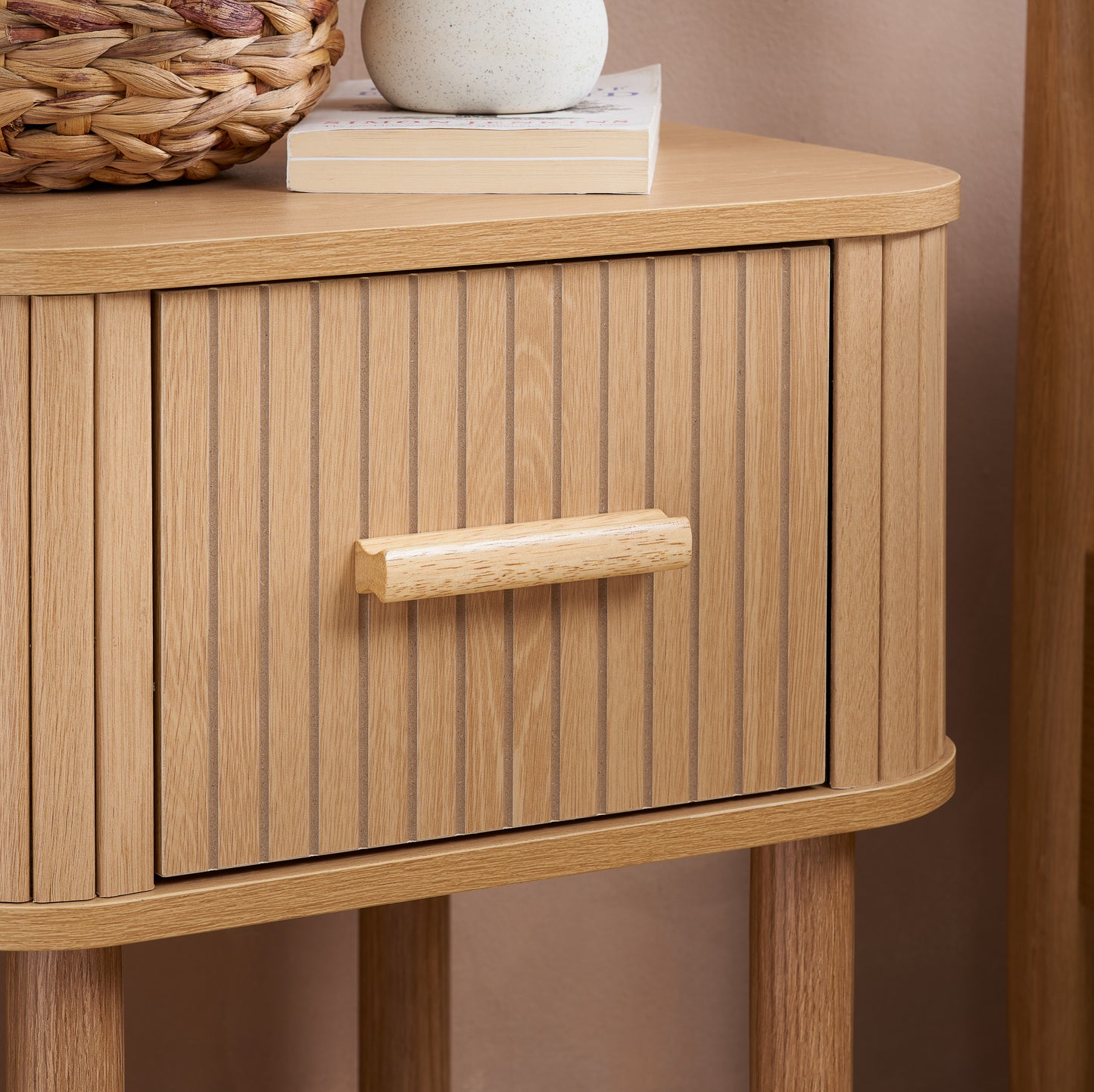Axel Fluted Bedside Drawer