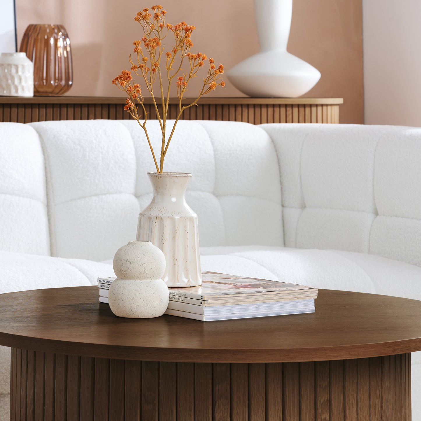 Axel Round Fluted Coffee Table