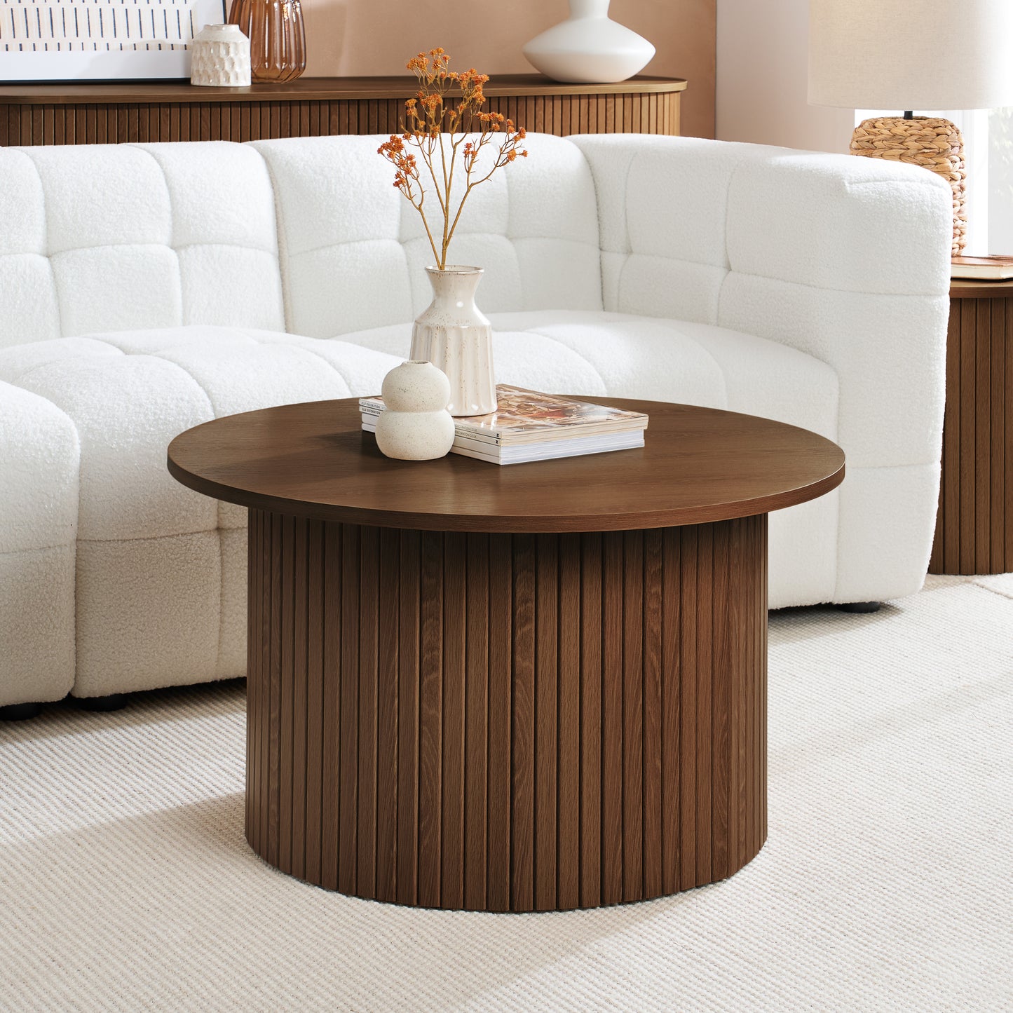 Axel Round Fluted Coffee Table