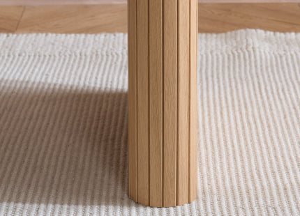Axel Oval Fluted Dining Table