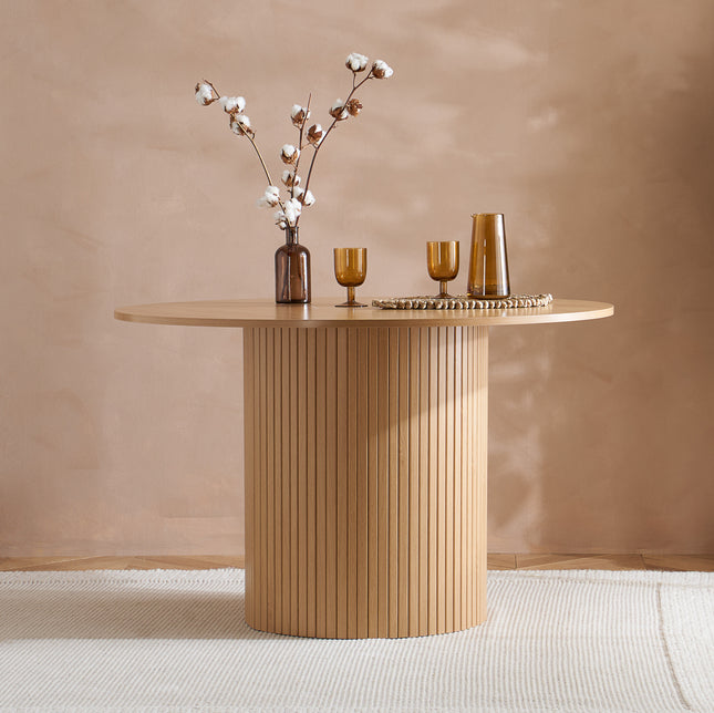 Axel Round Fluted Dining Table