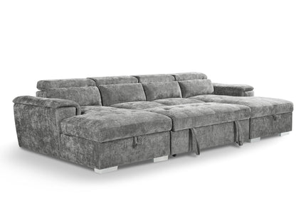Alaya Sofabed Grey U Shape Corner