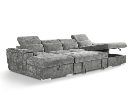Alaya Sofabed Grey U Shape Corner
