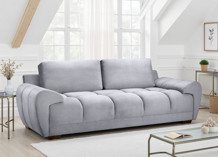 Azzuro Sofa Grey 3 Seater