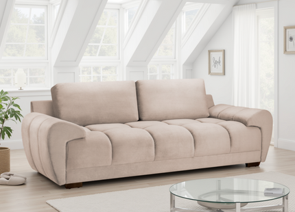 Azzuro Sofa Mocha 3 Seater