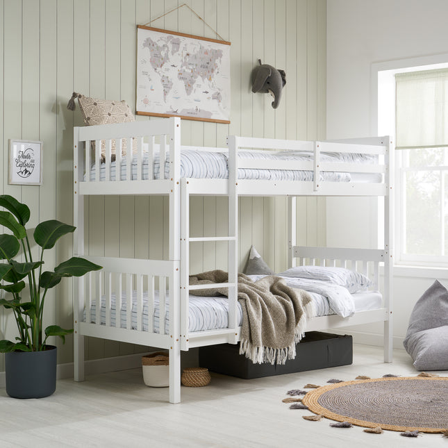 Benji Bunk Bed in White – Space‑Saving Kids Bed UK